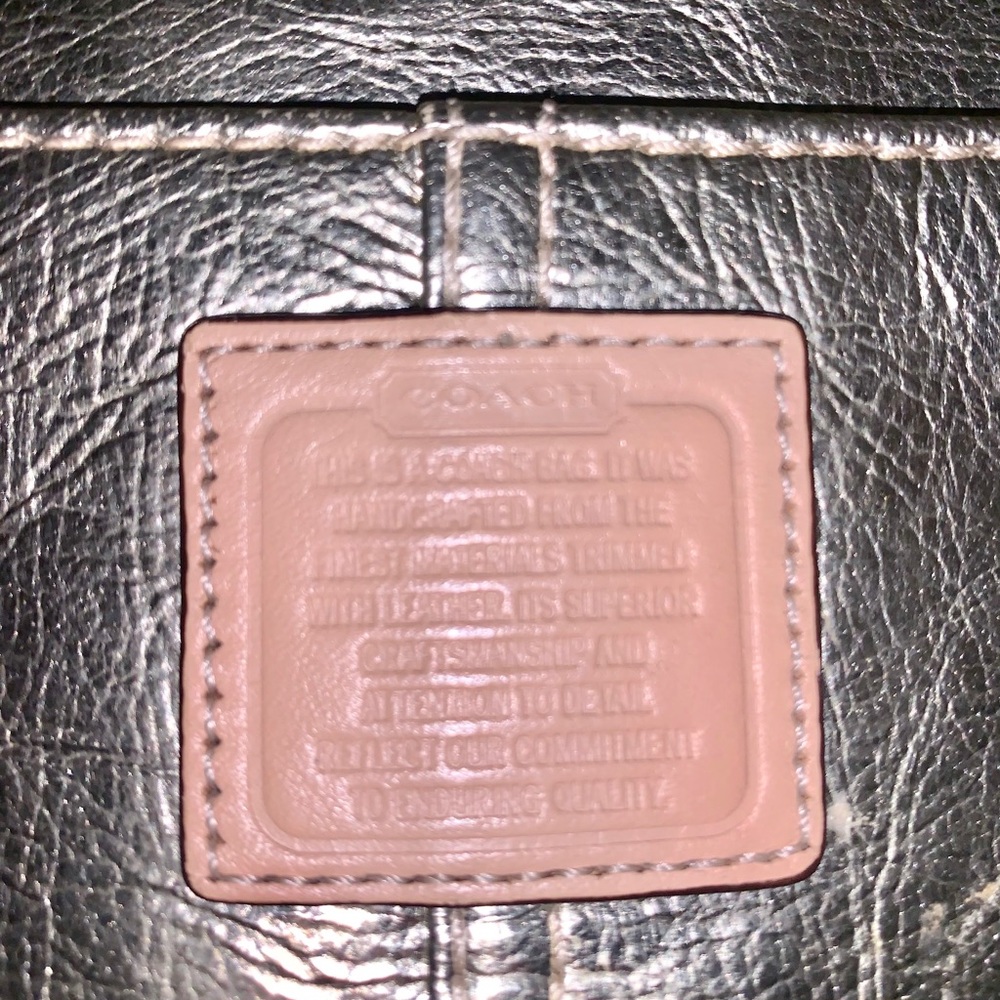 COACH Gold Adjustable Strap Crossbody Bag Purse - Picture 4 of 6